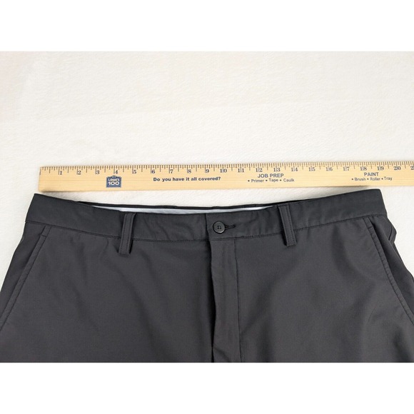 FootJoy Performance Golf Shorts Mens 38 Black Flat Front Chino, - Picture 2 of 9